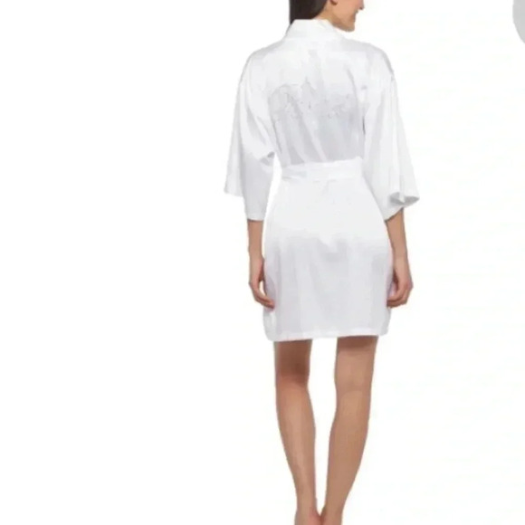 Gilligan & O’Malley White Bride Robe, M/L - Picture 1 of 6